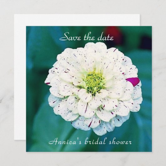 Sla de datum vast Kaart op (Voorkant / Achterkant)