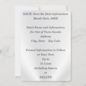 Sla de datum Verjaardag Uitnodigingen, ELK JAAR Kaart (Achterkant)