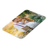 Sla de datum Verloving paar foto kant Magneet (Linkerzijde)