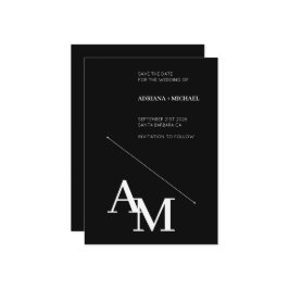 Sla de datum Vet Typografie Wit op Zwart Kaart