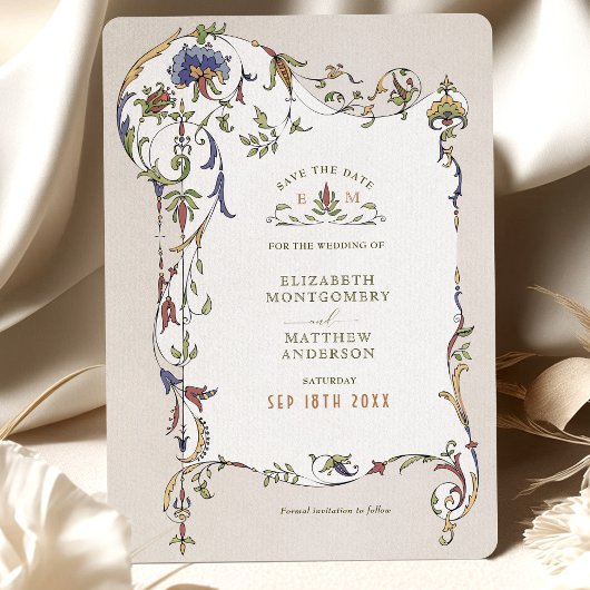 Sla de datum  Victoriaans Belle Epoque op Kaart