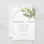 Sla de datum voor de bruiloft op save the date (Voorkant)