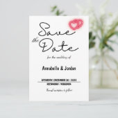 Sla de datum voor de bruiloft op save the date (Staand voorkant)