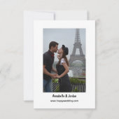 Sla de datum voor de bruiloft op save the date (Achterkant)