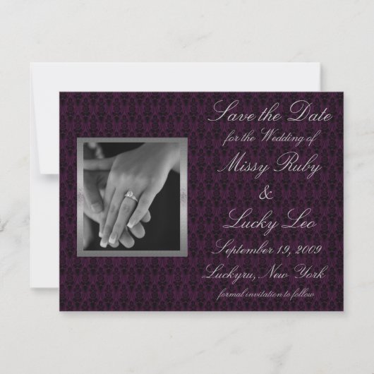 Sla de datum vrij aankondiging (Voorkant)