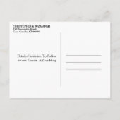  Sla de datum waarop de aangepaste foto is geplaat Aankondigingskaart (Achterkant)