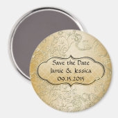 Sla de datum waarop de gouden bruiloft wordt geslo magneet (Voorkant / Achterkant)