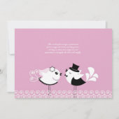 Sla de datum waarop de vogelgrilkaart is opgeslage save the date (Achterkant)