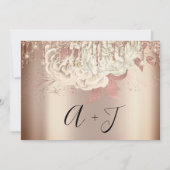 Sla de datum waarop Florals Roos Gold Drivers wit  Save The Date (Achterkant)