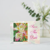 Sla de datum waarop Gladiola is getextureerd op Aankondigingskaart (Staand voorkant)