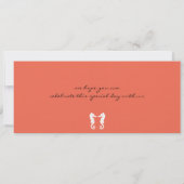 Sla de datum waarop het zeepaardje en de Starfish  Save The Date (Achterkant)