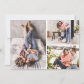 Sla de datum Waterverf Succulent 4-foto kaart op (Achterkant)