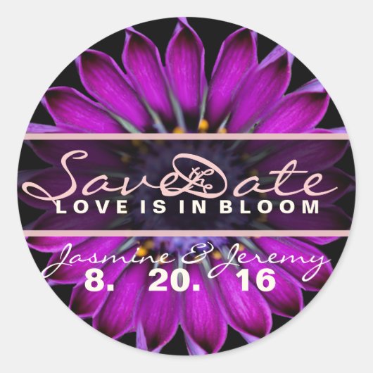 Sla de datum Wildflower Stickers (Voorkant)