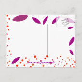 Sla de datum zonnebloembriefkaart sjabloon (Achterkant)