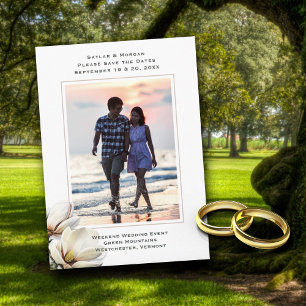 Sla de datum zuidelijke Magnolia Save The Date