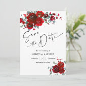 Sla de datum zwart en rood op kaart (Staand voorkant)