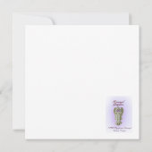 Sla de datumaankondiging Paarse Fairy op Save The Date (Achterkant)