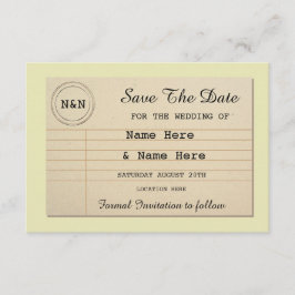 Sla de datumbibliotheek-weddenschappen op save the date