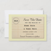 Sla de datumbibliotheek-weddenschappen op save the date (Voorkant)