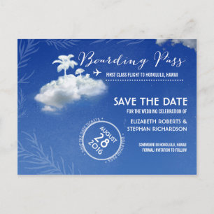 Sla de datumboarding Pass Tickets op Aankondigingskaart