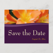 Sla de datumbruiloft op aankondigingskaart (Voorkant)