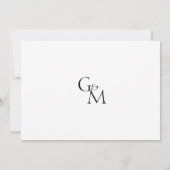 Sla de datumbruiloft op kaart (Achterkant)