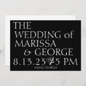 Sla de datumbruiloft op kaart (Voorkant / Achterkant)