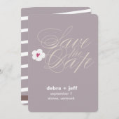 Sla de datumcursief op save the date (Voorkant / Achterkant)