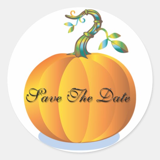 Sla de datumenvelopzegel op ronde sticker (Voorkant)