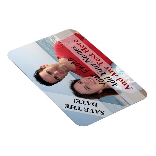 Sla de datumfoto op een flexibele magneet (Rechterzijde)