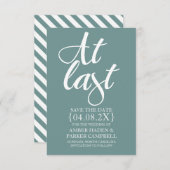 Sla de datumkaart op | Eindelijk Save The Date (Voorkant / Achterkant)