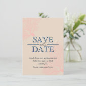 Sla de datumkaart op [koraal] save the date (Staand voorkant)