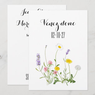 Sla de datumkaart op, rustieke trouwdag, boho-brui kaart