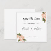 Sla de datumkaart op save the date (Voorkant / Achterkant)