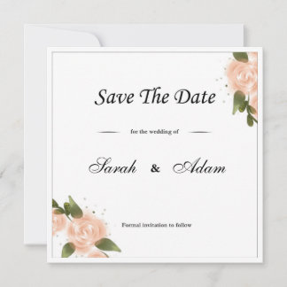 Sla de datumkaart op save the date