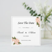 Sla de datumkaart op save the date (Staand voorkant)