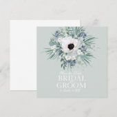 Sla de datumkaart wit anemoon salie groen op kaart (Voorkant / Achterkant)