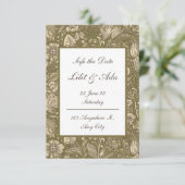 Sla de datumkaarten op save the date (Staand voorkant)