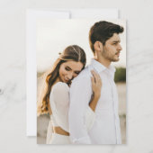 Sla de datumkalender op Minimaal Boog Fotokaart Save The Date (Achterkant)