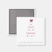 Sla de Datummagneet met het Ontwerp van de Huwelij Magneet (Voorkant / Achterkant)