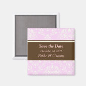 Sla de Datummagneet op, damask Magneet (Voorkant / Achterkant)