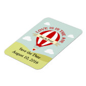 Sla de datummagneet op met een luchtballon magneet (Linkerzijde)