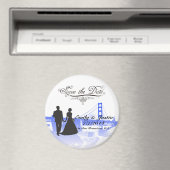 SLA DE DATUMMAGNEET OP MET UITZICHT VAN SAN FRANCI MAGNEET (Insitu (Vaatwasser))