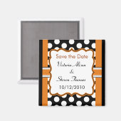 Sla de datummagneet op - Polka Dot Magneet (Voorkant / Achterkant)