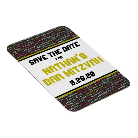 Sla de Datummagneet op voor de Coder's Party Suite Magneet (Rechterzijde)