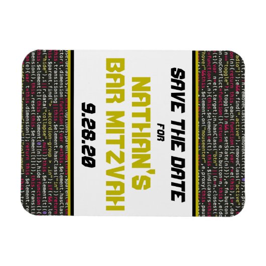 Sla de Datummagneet op voor de Coder's Party Suite Magneet (Horizontaal)