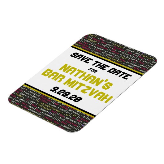 Sla de Datummagneet op voor de Coder's Party Suite Magneet (Linkerzijde)