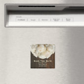 Sla de datummagneet op - White Roses & Barnwood Magneet (Insitu (Vaatwasser))