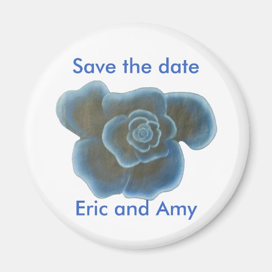 Sla de datummagneten op, Blue Roos Painting Magneet (Voorkant)