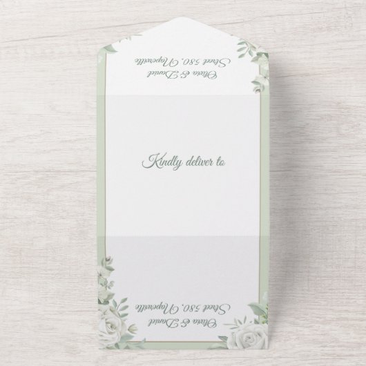 Sla de datums foto bruiloft uitnodigingen (Buitenkant)